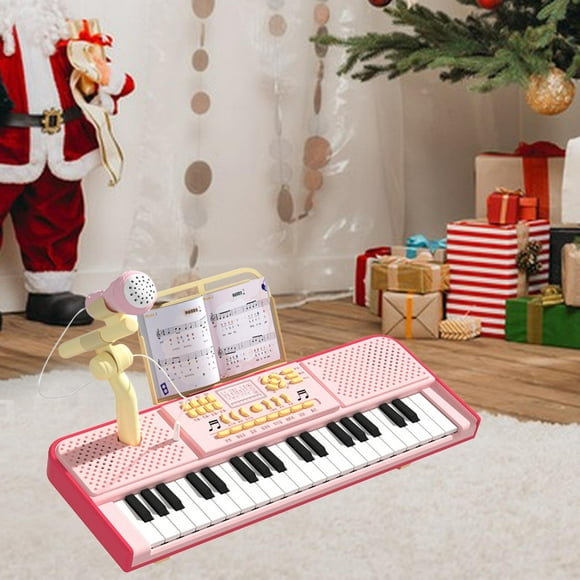 Clavier de piano multifonctionnel pour enfants, cadeaux de Jeu de piano musical avec pupitre 37