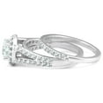 thumbnail image 3 of Pompeii 2 Ct Diamond Multi Row Engagement Wedding Ring 14k White Gold Lab Grown (FG,VS), 3 of 4