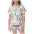 thumbnail image 1 of MIASHUI Easter Kid DIY Hand Painted Homewear Set Colouring Pajama Sets for Boy and Girl,White,2-3 Years, 1 of 4