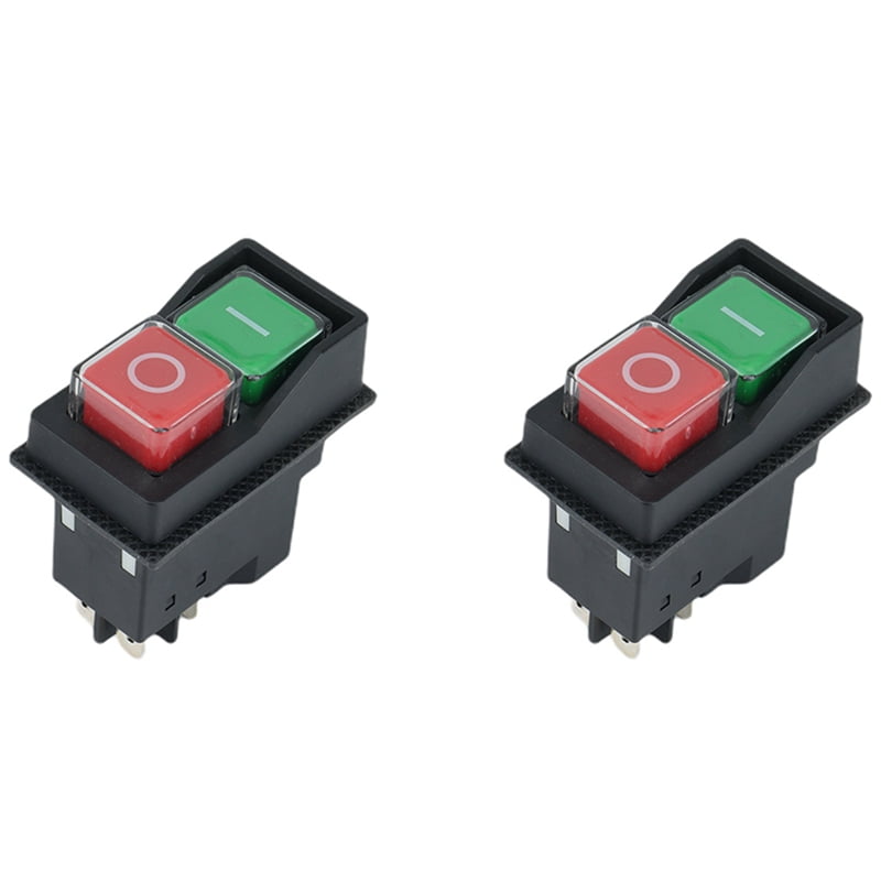 2X 250V 16A Waterproof on Off Switch KLD28 5 Pin Start Stop