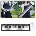 thumbnail image 3 of Foldable Portable Electronic Piano 49 Key Roll Up Piano Silicone Keyboard for Beginners Durable Kid Adult Easy to Play, 3 of 5