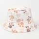 thumbnail image 2 of Sombrero de lavabo de felpa con estampado de pata a la moda para mujer, sombrero de pescador de tela de lana, sombrero para el sol Fridja nalpqowj1175, 2 of 3