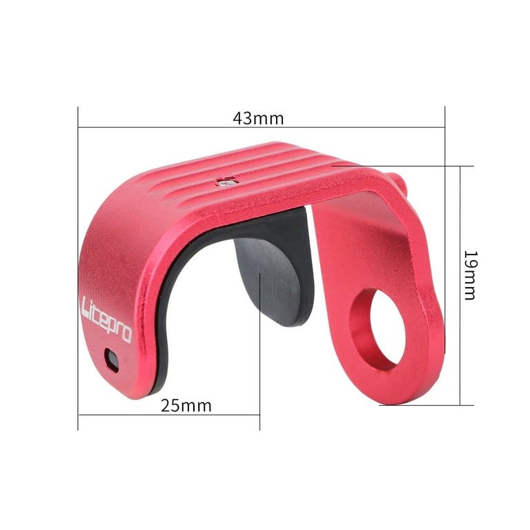 UDIYO Aluminum Alloy E Hook Anodic Oxidation Hard Good Toughness E type Hook for Brompton