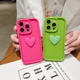 thumbnail image 4 of Lovely 3D Heart Phone Case For iphone 15 14 13 12 11 Pro Max 7 8 Plus X XR XS Max Soft Silicone Shockproof Sweet Back Cover Case, 4 of 5