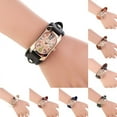 thumbnail image 4 of Ruanlalo Vintage Faux Leather Women Multi-color Time Scales Analog Quartz Wrist Watch Black, 4 of 6