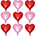 thumbnail image 1 of Globos LHOAVWE en forma de corazón, 18 pulgadas, rojos, paquete de 10, 1 of 7