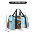 thumbnail image 3 of Balery Funny Cat Taking a Bath Bolsa de Gimnasio para Mujeres, Bolsa de Viaje con Bolsillo Húmedo, Bolsa de Fin de Semana para Mujeres, Bolsa de Viaje Resistente al Agua, 3 of 7