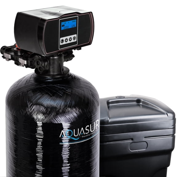 Aquasure Harmony Series 64,000 Grains Whole House Water Softener with Fine Mesh Resin for 4-6 bathrooms (AS-HS64FM)