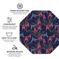thumbnail image 3 of Honeii Flowers And Humming Bird Print Leather Coaster Set of 4, Ideal for Safeguarding Your Furniture from Drinks Spills and Effortless Cleanup-Octagon, 3 of 6
