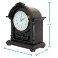 thumbnail image 2 of Bedford Clock Collection  Decorative Wood Half Circle Mantel Clock, 2 of 5