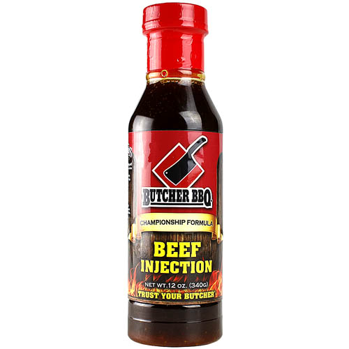 Butcher BBQ Liquid Beef Brisket Injection 12 oz. Bottle Gluten and MSG