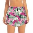thumbnail image 2 of Goofa Orchids Flowers Printed Women 2 in 1 Running Shorts,Quick Dry Athletic Workout Shorts,High Waisted Athletic Shorts with Liner Pockets-Medium, 2 of 9