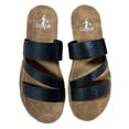 thumbnail image 4 of Corkys Womens Lydia Asymmetrical Fashion Slide Sandals (Black Snake, 11), 4 of 6
