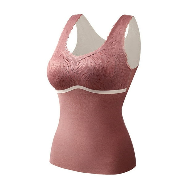 Ropa interior térmica para mujer, de invierno, con autocalentamiento, de encaje, cálida y sin costuras, de forro polar, resistente al frío.
