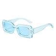 thumbnail image 3 of Gafas de sol rectangulares modernas para conducir con protección UV de verano para mujeres y hombres Azul, 3 of 9