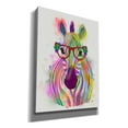 thumbnail image 2 of Epic Graffiti 'Zebra Rainbow Splash 1' by Fab Funky Canvas Wall Art, 40"x54", 2 of 3