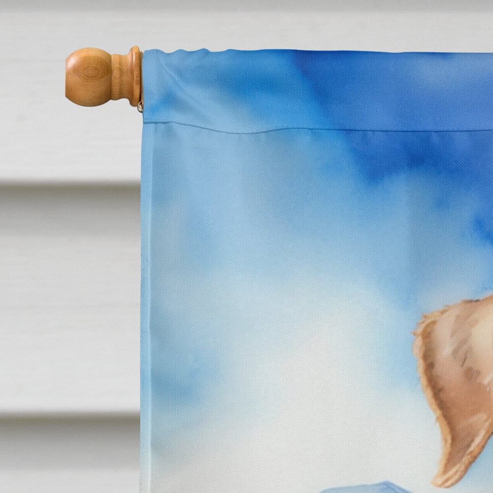 Airedale Terrier Easter Egg Hunt House Flag 28 in x 40 in