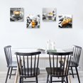 thumbnail image 3 of Kitchen Canvas Wall Art Prints Black and White Food Coffee Painting Picture for Bakery Cafe Dining Room Restaurant Wall Decor (12"x12"-4pcs), 3 of 6