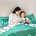 thumbnail image 5 of Castle Fairy Geometric Honeycomb Gamepads Full Size Comforter Sets 3-Piece for Adults Female Men,Gradient Universe Galaxy Bedding Comforter Set,Video Game Game Controller Lightweight Bedding Sets, 5 of 8