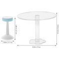 thumbnail image 2 of KAKOWELY 1 juego de mesa de comedor en miniatura, silla, muebles de plástico, modelo de casa pequeña., 2 of 4