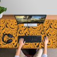 thumbnail image 4 of Long Mouse Pads for Desk,Halloween Pumpkin Pattern Desk Mats on Top Of Desks, Desk Mouse Pad Extra Large with 3mm Non-Slip Base and Stitched Edge for Gaming,Office,Work,Home 47.3x23.6in, 4 of 5
