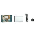 thumbnail image 2 of Klonfd RGB Selfie Light With 12 Effects Rechargeable LED Video Light For Phone Portable Dimmable Panel Lamp With 3100mAh Battery And Type C Charging, 2 of 6