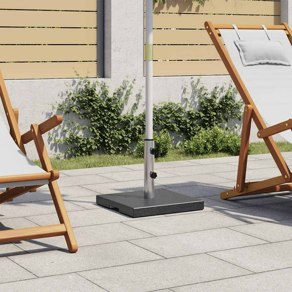 vidaXL Parasol Base Granite 44.1 lb Square Black