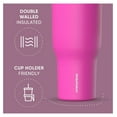 thumbnail image 3 of Voyager 40 Oz Stainless Steel with Handle, Insulated Water Bottle With Straw & Lid, Cupholder Friendly Reusable Travel Mug (Fuchsia), 3 of 8