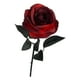 thumbnail image 2 of Xihbxyly Rosa Gótica, Diseño de Seda Roja y Blanca, Decoración Artificial Realista, Perfecta para Halloween y Fiestas, Elegante Opción de Regalo, Tallo de 15.7 Pulgadas de Largo., 2 of 6