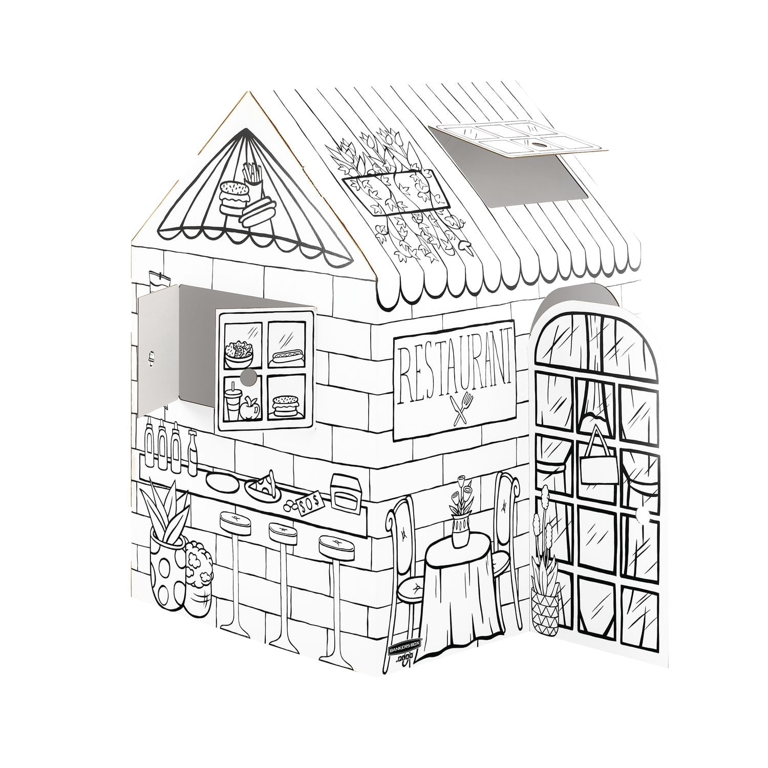 Bankers Box At Play Treats 'N Eats Playhouse