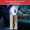 thumbnail image 2 of Dual Hole Heavy Duty Metal Latch Plate Reinforcer for Door Security Latch Plate, 2 of 8