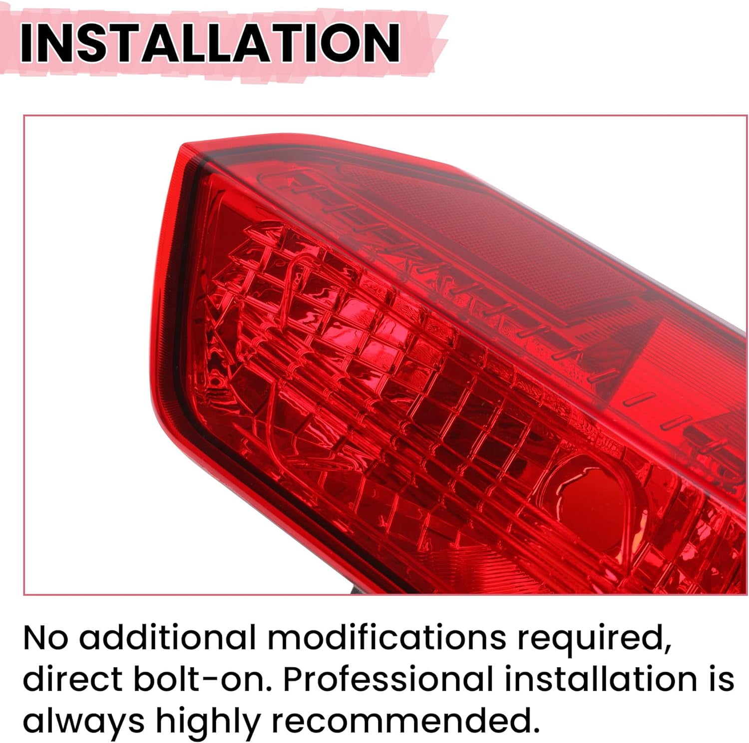 Kojem Passenger Right Side Tail Light Brake Lamp for 2015-2023 Ford Transit 150 250 350 350HD Replacement for CK4Z13404A FO2801242