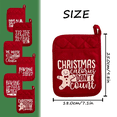 thumbnail image 2 of 6Pcs Christmas Pot Rack Baking Kit, Christmas Oven Ornament Printed Oven Gloves, Kitchen Cooking Baking Gift, 2 of 6
