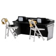 thumbnail image 2 of Set de juego de mesa de comentaristas negro y gris para WWE y AEW, 2 of 2