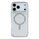 thumbnail image 3 of For iPhone 17 Pro Case Compatible with MagSafe Luggage Texture IMD TPU Phone Back Cover - Rose Gold, 3 of 5