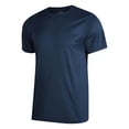 thumbnail image 5 of YLSDY Men's Quick Dry Ribbed T-Shirts Basic Solid Color Crew Neck Short Sleeve Tees Navy XXL, 5 of 5