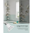 thumbnail image 2 of SONGMICS Corner Shower Caddy Tension Pole, 4-Tier Rust-Resistant Shower Organizer, Shower Shelf, Drill-Free, 35.8 to 118.1 Inches, Height Adjustable Trays, for Bathroom, Cloud White, 2 of 6