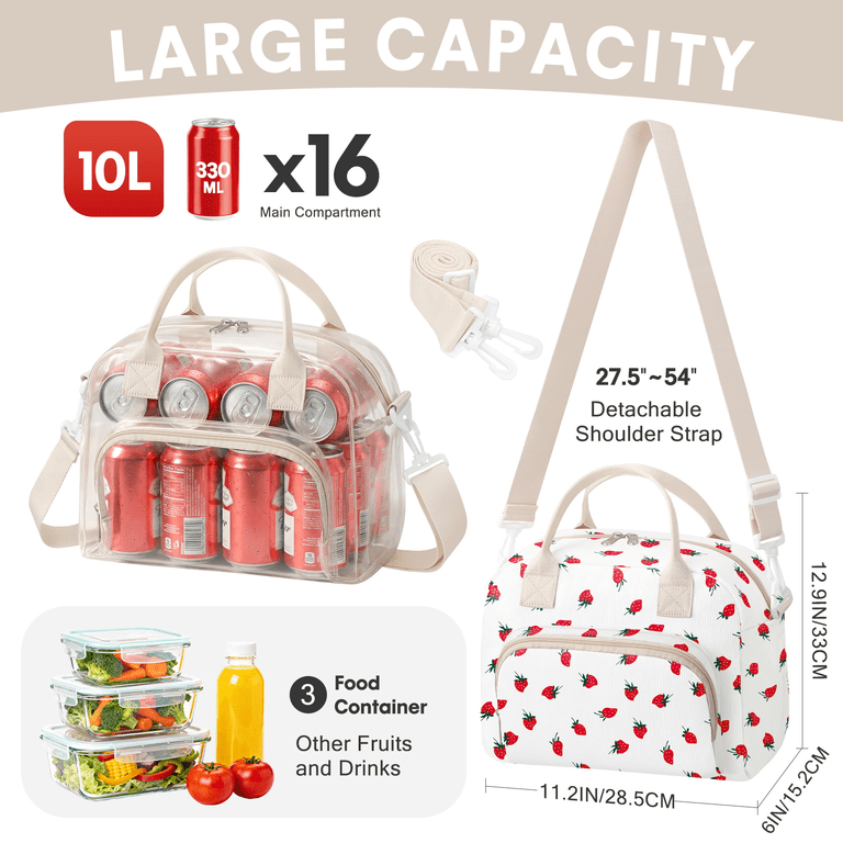 Gocvo Insulated Corduroy Lunch Bag for Women photo 6