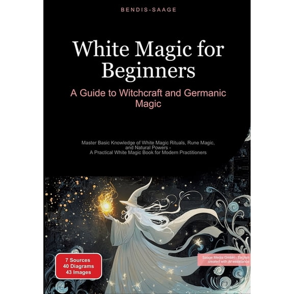 White Magic for Beginners: A Guide to Witchcraft and Germanic Magic: Master Basic Knowledge of White Magic Rituals, Rune, (Paperback)