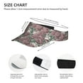 thumbnail image 3 of Yiaed Rose Flowers Print Sport Sun Visor Hats Adjustable Empty Top Baseball Cap Cotton Ball Caps for Women and Men, 3 of 5