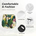 thumbnail image 4 of Balery Tropical Floral Jungle Pantalones cortos deportivos para mujer con forro y dos bolsillos, elásticos, para entrenamiento, gimnasio, yoga-X-Large, 4 of 7