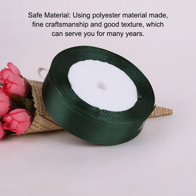 Gift Wrap Ribbon Wedding Clothes Making Supply Multi-color DIY Craft Accessories Festival Fabric Polyester Ribbons Box Ornaments Green Black 73