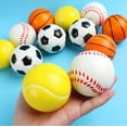 Set of 4 Balls for Children Soft Soccer Ball Children's Solid Foam