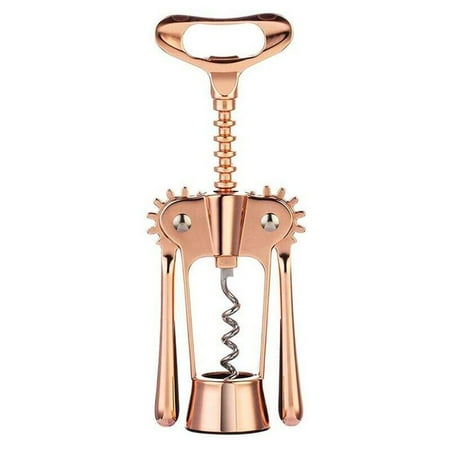 

Rose Gold Wing Corkscrew Wine Opener Wine Bottle Opener Beer Tool B0V9 Zin Alloy K7A6 U1I7 L4A2