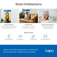 thumbnail image 5 of Tapo TP-Link 2K QHD Cámara de Seguridad panorámica/inclinable para cámara de Mascotas, Monitor de bebé, detección de Movimiento, Seguimiento de Movimiento, Audio de 2 vías, visión Nocturna,, 5 of 5