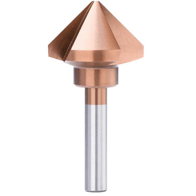 3 Flutes Countersink Drill Bit 50mm HSS Metal Hole Drilling Tool 90 Degree HSS Chamfering Tool
