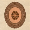 thumbnail image 1 of Ahgly Tapis d'Intérieur Lavable en Machine Carré Rouge, 8 Pieds Carré, 1 of 7