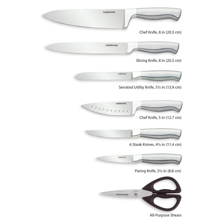 Farberware Edgekeeper 13-piece Pro Self-Sharpening Knife Block Set
