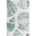 thumbnail image 3 of Unique Loom Outdoor Coastal Collection Area Rug - Bodrum (5' 3" x 8' Rectangle Ivory/Navy Blue), 3 of 7