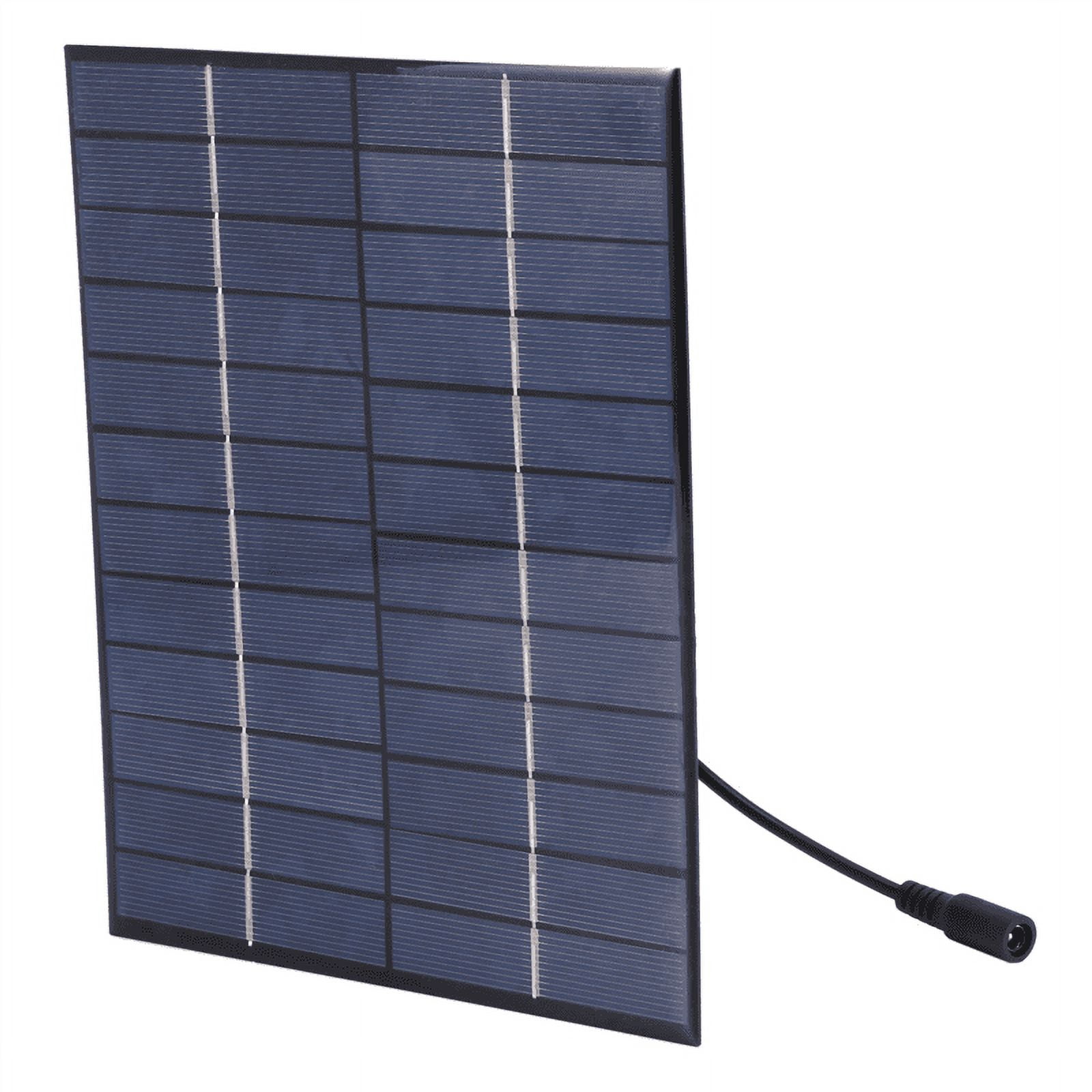 3X 12V 5.2W Mini Solar Panel Polycrystalline Solar Cells Silicon Epoxy Solar DIY Module System Battery Charger,3 x solar panels,black